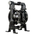 Double Diaphragm Pump, Aluminum, Air Operated, Nitrile, 123 GPM