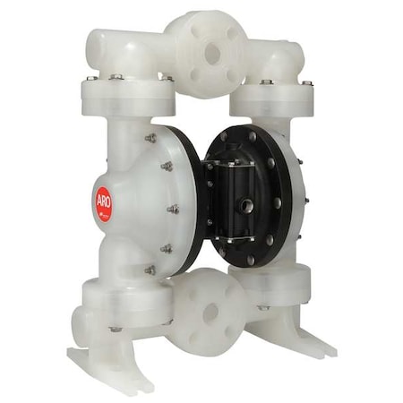 Double Diaphragm Pump, Polypropylene, Air Operated, Santoprene
