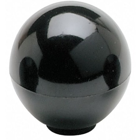 Ball Knob, 3/8-16 Thread Size, 1.32"L, Blind Tap