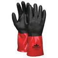 MG9645 Chemical Resistant Gloves, Fiberglass, 13 in L, 15 ga, Black, L, 12 PK