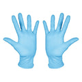 Disposable Gloves, Nedical-Grade, 2.4 mil Palm, Nitrile, Powder-Free, AQL 1.5, S (7), 100 PK, Blue