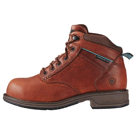 Women's 5 in Composite Toe 6-Inch Work Boot, Nutty Brown, 9, W, 10020097