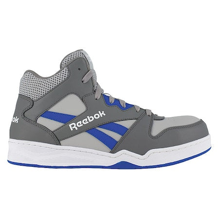Men's Athletic High-Top Shoe, 10 1/2, Composite Toe, Gray, RB4135