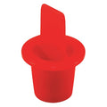 Center Pull-Tab Tapered Plug, Red, LDPE 5000 PK