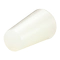 Tapered Plug, Clear, Silicone, 100 PK