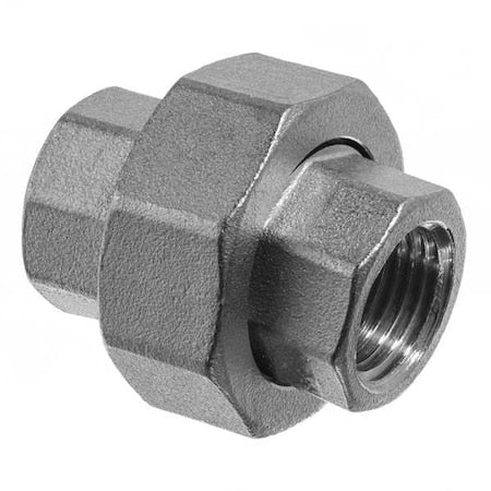304 Stainless Steel Union, 1/2 in x 1/2 in, Female BSPP Threads, Class 150