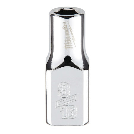 1/4 in. Drive 3/16 in. SAE 6-Point Socket with FOUR FLAT Sides