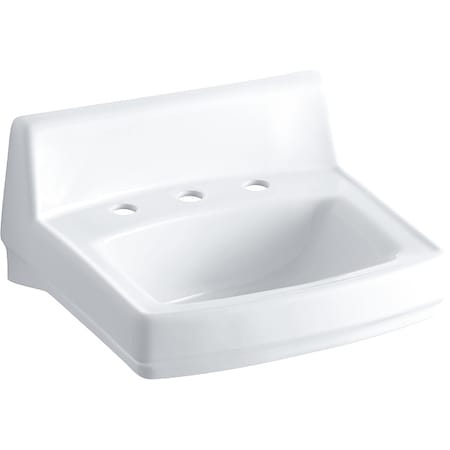 Bathroom Sink,20.75"x18.25"x9.375",White