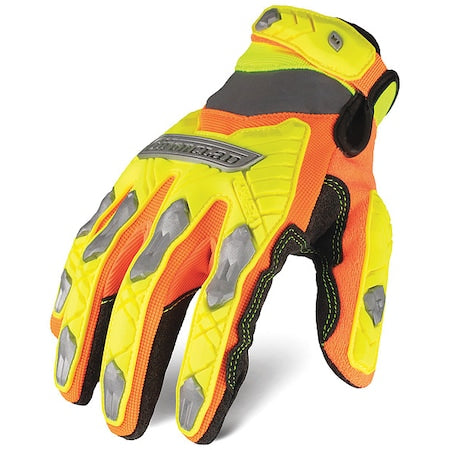 COMMAND IEX-HZI5 Mechanics Gloves, Synthetic Leather Palm, Polyester Back, XL