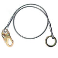 Anchor Sling, 3 ft Length, 400 lb Weigth Capacity, Steel Anchor, Carabiner, 1 Workers per System
