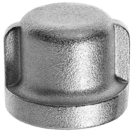 Cap, 2 in Nominal Pipe Size, 304 Stainless Steel, Female BSPT, Class 150