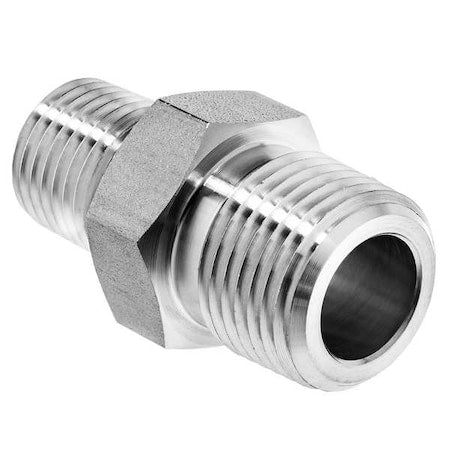 StainlessSteel,HexNipple,1/2"NPTx3/8"NPT