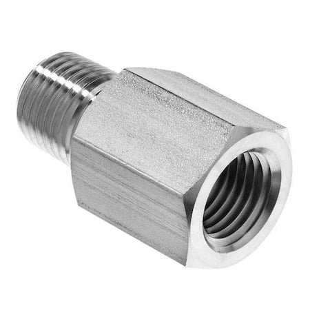 StainlessSteel,Straight,1/4"BSPPx1/4"NPT