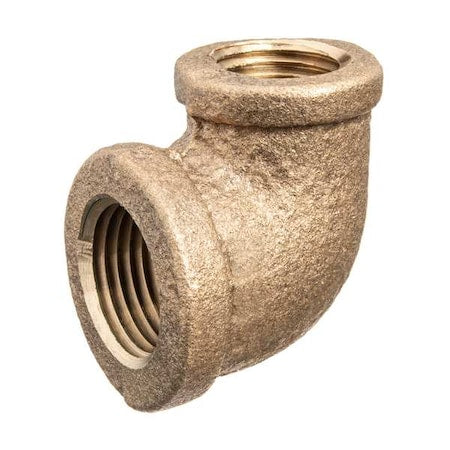 90 Degrees  Elbow Reducer Brass Brass Class 125 Pipe Fittings, 3/8 in Female NPT X 1/8 in Female