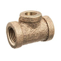Reducing Branch Tee Brass Brass Class 125 Pipe Fittings, 3/4 in Female NPT X 1/2 in Female NPT