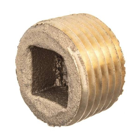 Brass Square Socket Plug, Male BSPT
