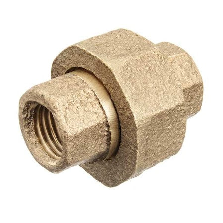 Union Brass Brass Class 125 Pipe Fittings, 3/4 in Female BSPT X 3/4 in Female BSPT
