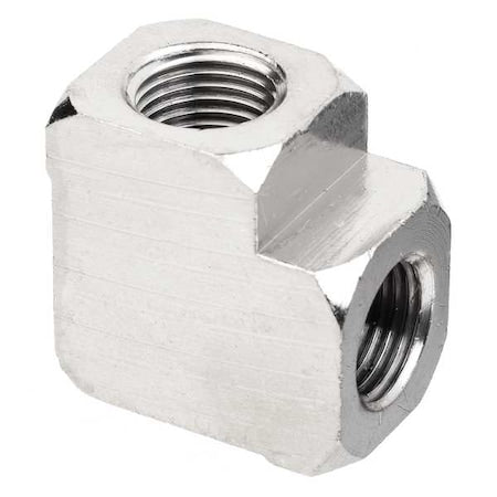 90 Degrees  Elbow Brass Brass Class 1000 Pipe Fittings, 1/4 in Female NPTF X 1/4 in Female NPTF