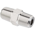 Hex Nipple Brass Brass Class 1000 Pipe Fittings, 1/4 in Male NPTF X 1/4 in Male NPTF