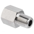 Reducing Adapter Brass Brass Class 1000 Pipe Fittings, 3/8 in Female NPTF X 1/4 in Male NPTF
