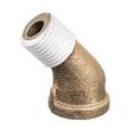 45 Degrees  Street Elbow Brass Brass Class 125 Pipe Fittings, 1/2 in Female NPT X 1/2 in Male NPT