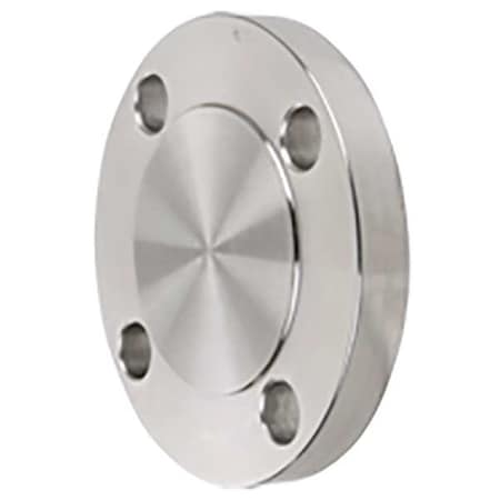 Blind Flange, 1/2 in Nominal Pipe Size, 316/316L Stainless Steel, Raised Face, Class 150