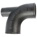 90 Degrees  Elbow 1/4 Bend With Heel Opening, 2" x 4" Pipe, Female Socket, Cast Iron, 0 psi