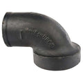 90 Degrees  Elbow Tapped 1/4 Bend, 2" Pipe, Female Socket, Cast Iron, 0 psi