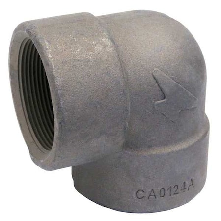 90 Degrees  Elbow Elbow, 1/2" Pipe, FNPT, Forged Steel, Class 2000