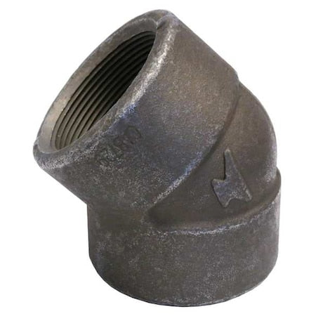 45 Degrees  Elbow Elbow, 1/4" Pipe, FNPT, Forged Steel, Class 2000