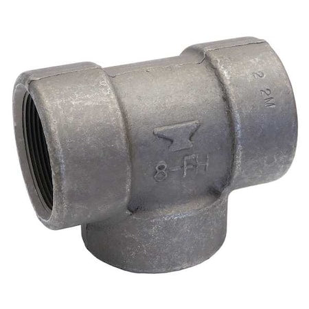 Tee Tee, 1-1/4" Pipe, FNPT, Forged Steel, Class 2000