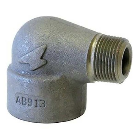 90 Degree Street Elbow 90 Degree Street Elbow, 1/2" Pipe, FNPT x MNPT, Black Forged Steel