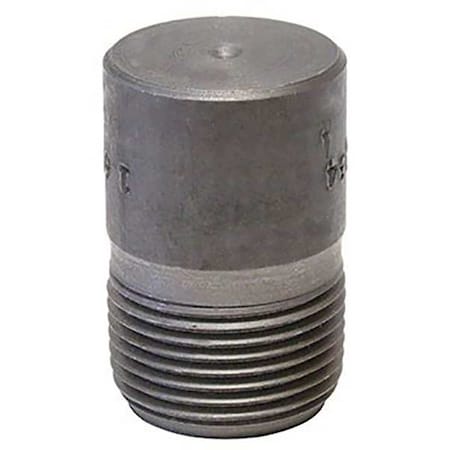 Round Head Plug Round Head Plug, 1-1/4" Pipe, MNPT, Black Forged Steel, Class 3000