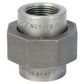 Union Union, 1/4" Pipe, FNPT, Black Forged Steel, Class 3000