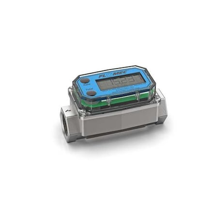 Electronic Flowmeter,3/4",FNPT,4.2" L