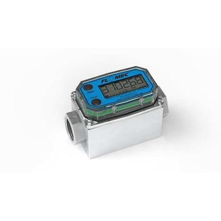 Electronic Flowmeter,3/4",FNPT,4.2" L