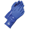 DENY(R) Chemical Resistant Gloves, PVC, 12 in L, 65 mil, Blue, 2XL, 1 PR