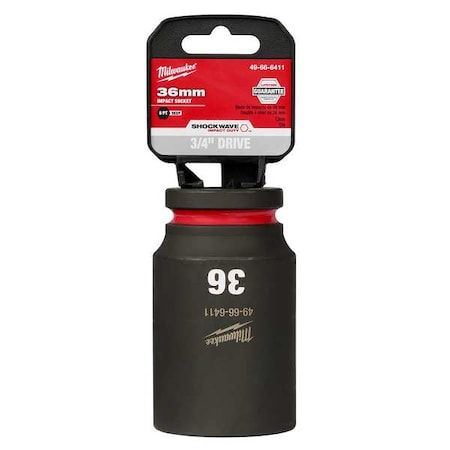 36mm SHOCKWAVE Impact Duty 3/4 in. Drive Deep Well 6 Point Impact Socket