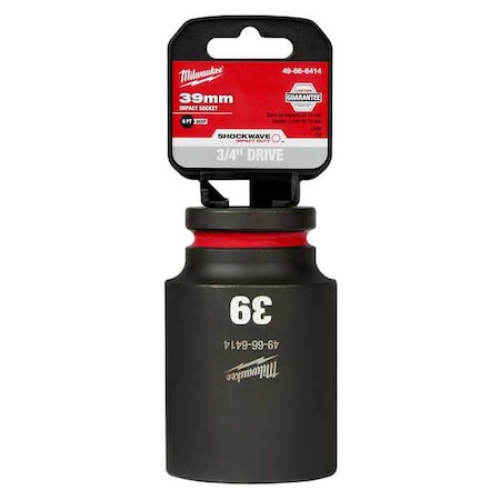 39mm SHOCKWAVE Impact Duty 3/4 in. Drive Deep Well 6 Point Impact Socket