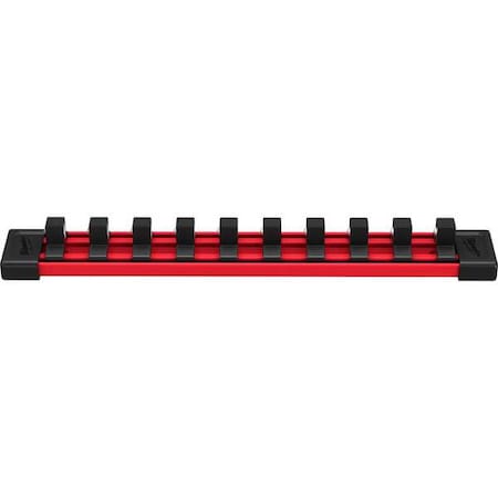 SocketRail,Blk,Red,Plastic,1313/16in,1PK