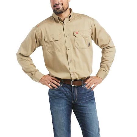 Men's Flame-Resistant Shirt, 8.9 cal/sq cm, 3XL, Cotton