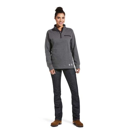 Women's Womens FR 1/4 Zip, Cotton, 1/4 Zip, Gray, S