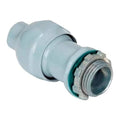 Cable Connector,1/2" NPT,Zinc,Silver