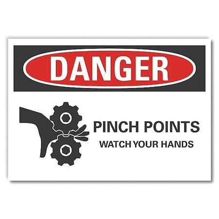 Danger Sign, 7 in Height, 10 in Width, Reflective Sheeting, Vertical Rectangle, English