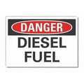 Danger Sign, 5 in H, 7 in W, Polyester, Horizontal Rectangle, English, LCU4-0338-ND_7X5