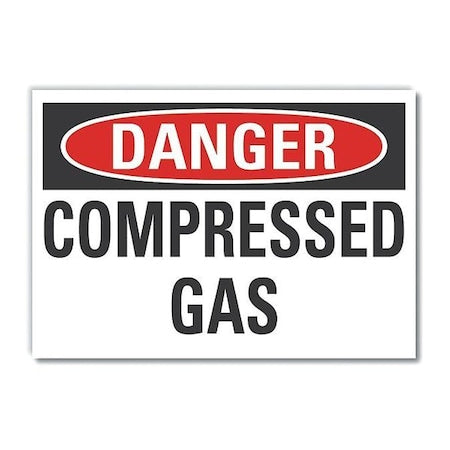 Danger Sign, 10 in H, 14 in W,Horizontal Rectangle, English, LCU4-0363-RD_14X10