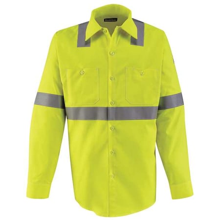 Men's Flame-Resistant Collared Shirt, 9 cal/sq cm, L, CoolTouch 2