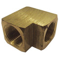 90 Degrees Elbow Brass 90 Degrees Female Elbow, 1/8 in Female NPT X 1/8 in Female NPT, 10 PK