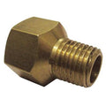Reducing Adapter Brass Reducing Adapter, 1/2 in Female NPTF X 3/8 in Male NPTF, 10 PK