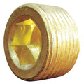 Brass Countersink Plug, MNPT, 1/8" Pipe Size